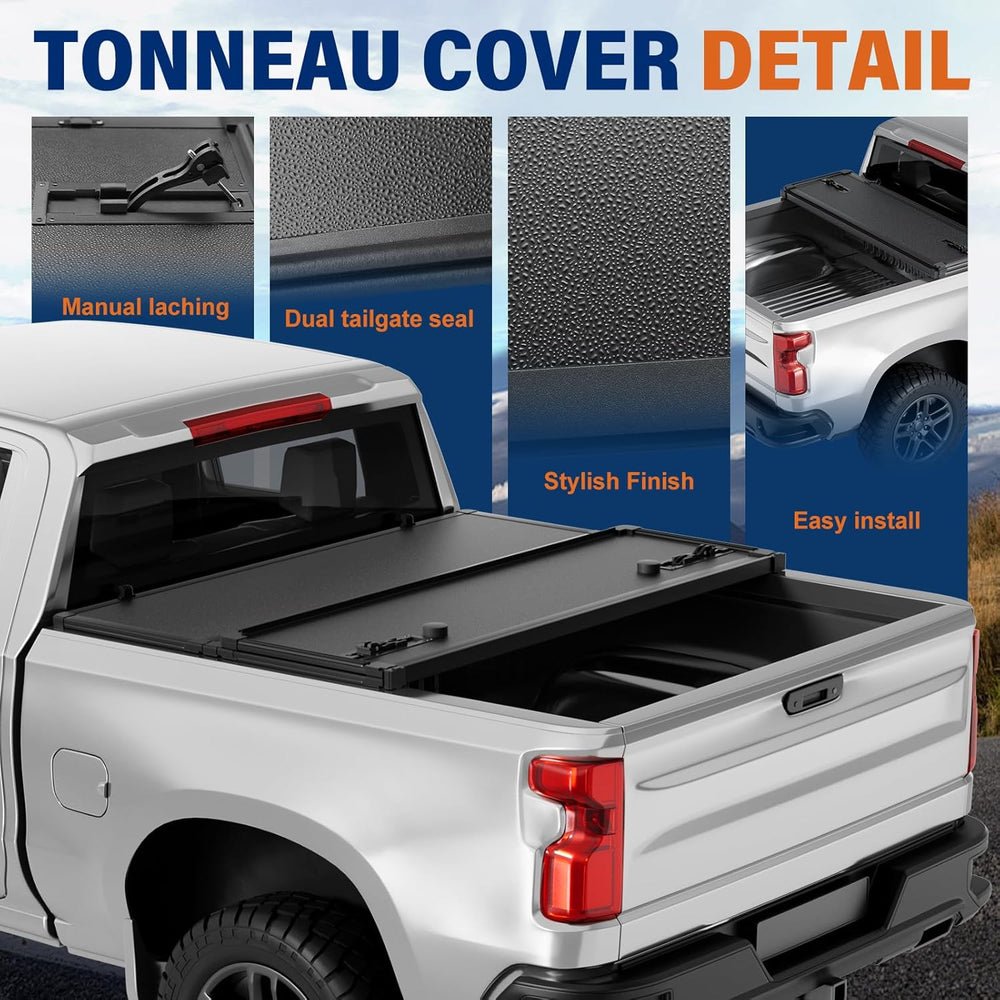 Fold Truck Bed Covers Fits 2007-2026 Chevy Silverado/Sierra 1500