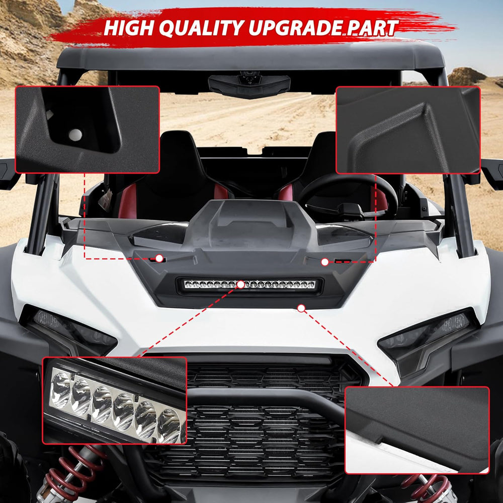 LED Turbo Hood Scoop Compatible with 2024 2025 2026 Polaris RZR XP 1000/ XP 4...