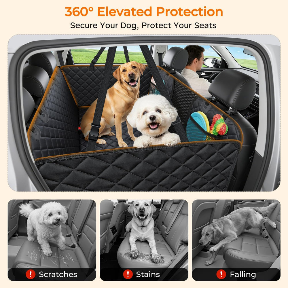 URPOWER Dog Back Seat Extender for Full-Size Crew Cab Trucks, Hard Bottom