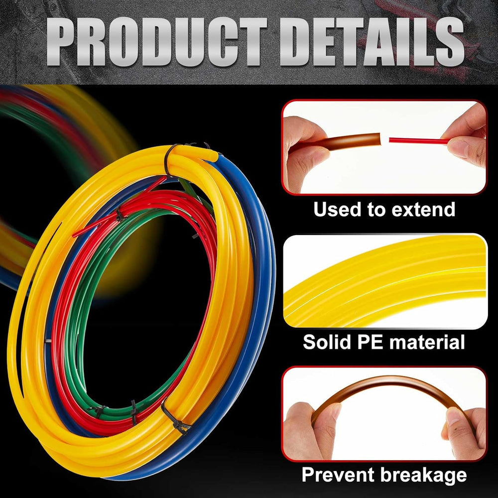Relaxweex 4pcs 4 M Conditioning Copper Tubing Pipe Extension Kit