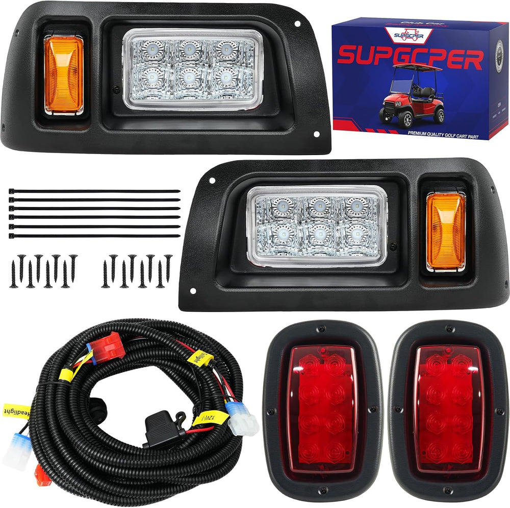 Golf Cart LED Light Kit for Club Car DS 1993-Up Gas and Electric Models, Club...