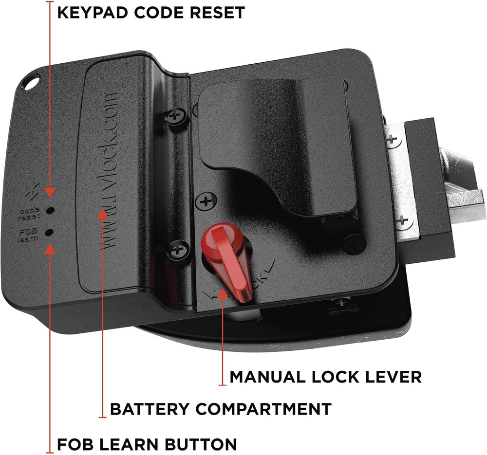 RVLock V4 Keyless RV Door Lock, Full Metal, for Campers/5th Wheels/Trailers