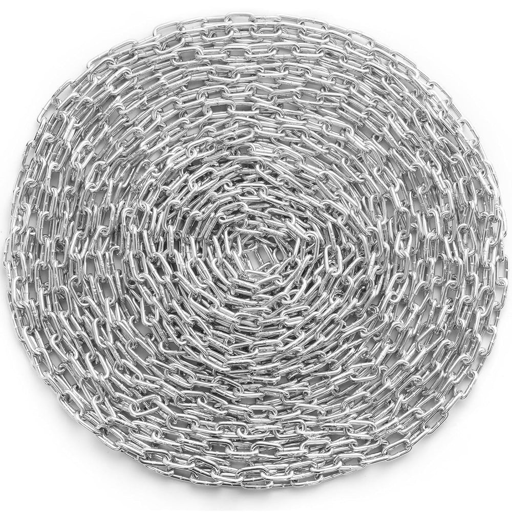 VEVOR Grade 30 Chain 1/4 Inch by 100Ft Length Grade 30 Proof Coil Chain Zinc ...