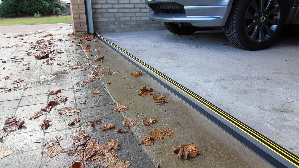 1” High Garage Door Threshold Seal Kit 20'3" Length | Flexible PVC |...
