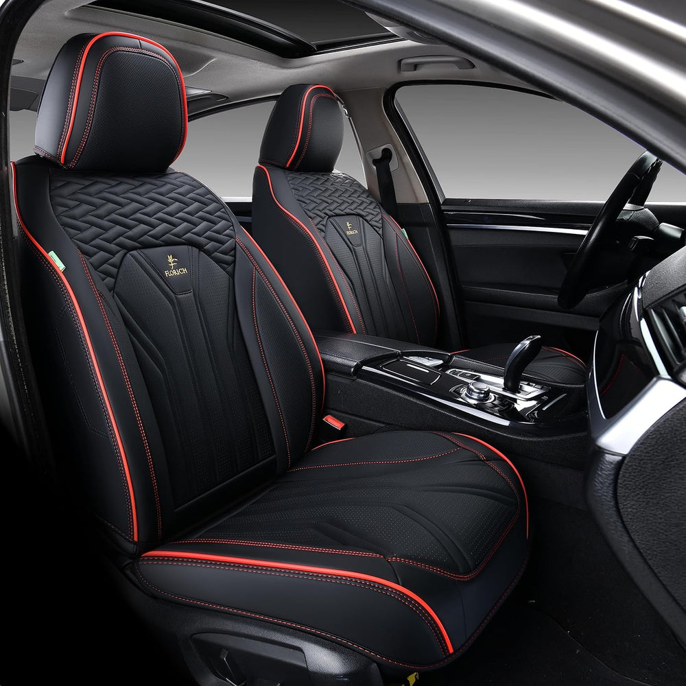 FLORICH Leather Seat Covers, Seat Covers Full Set, Car Seat Protectors 5 Seat...