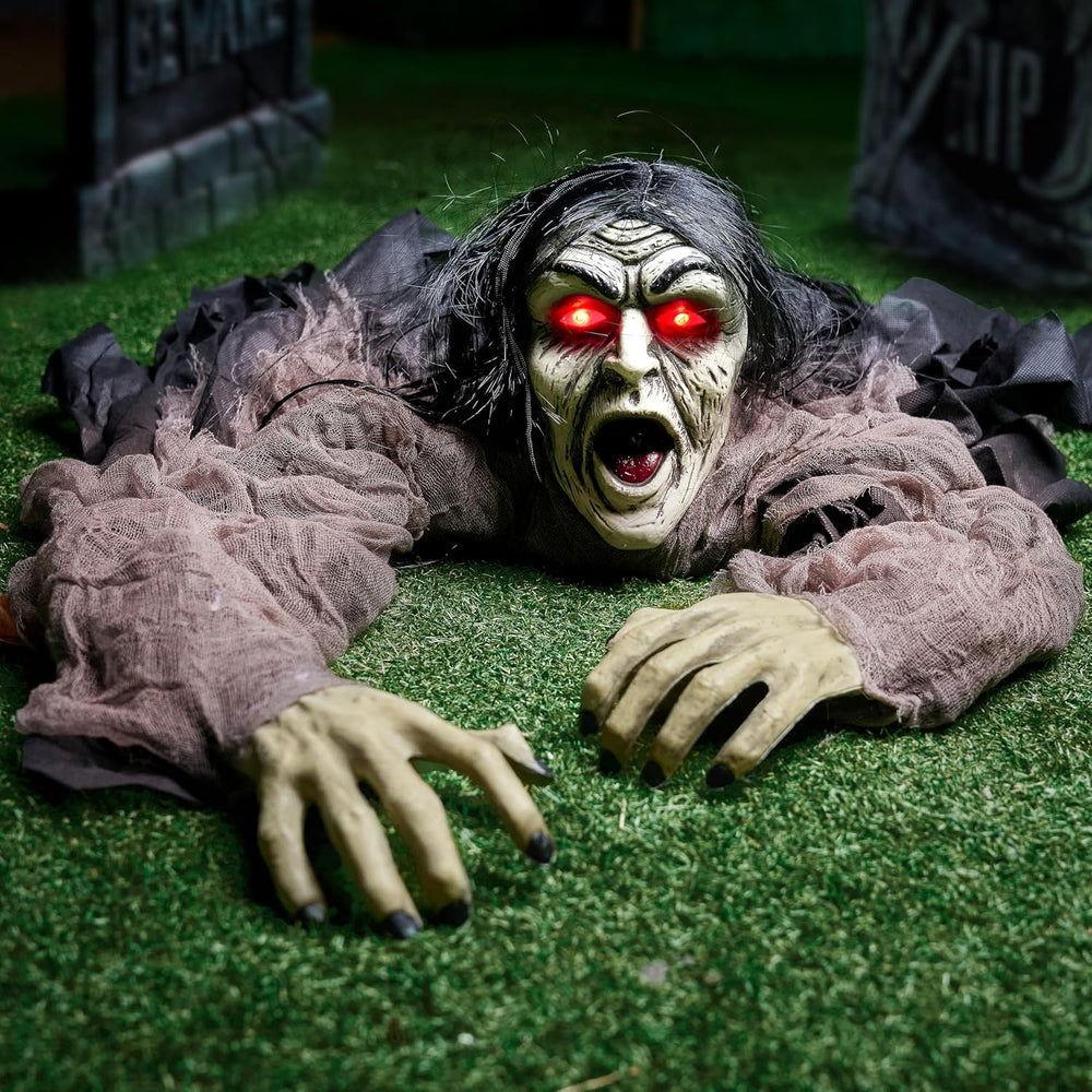 JOYIN Halloween Zombie Decorations Outdoor, Halloween Groundbreaker Outside D...