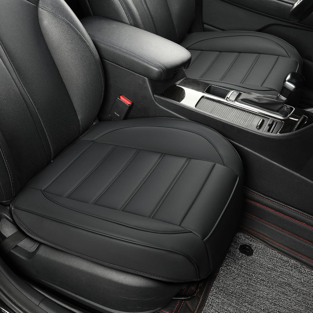 2 Pack Leather Front Car Seat Covers,Bottom Seat Covers for Cars,Driver Car S...