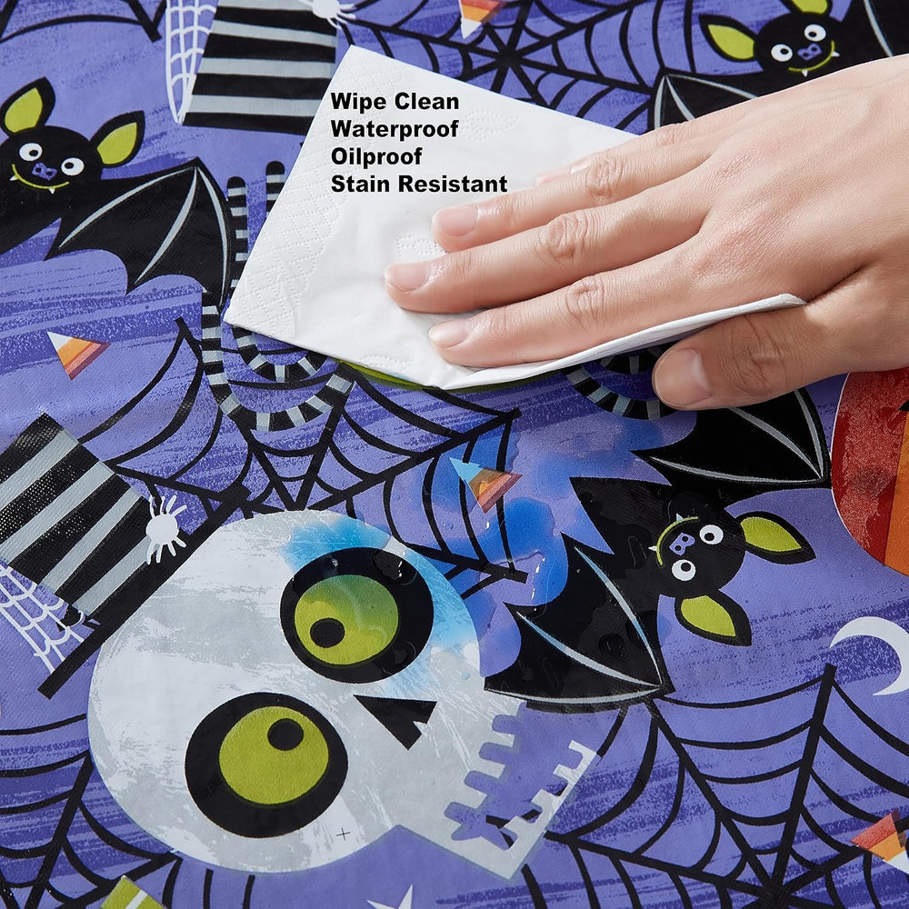 Newbridge Halloween Ghoulish Gang 60 x 120 Inch Rectangle Vinyl Tablecloth