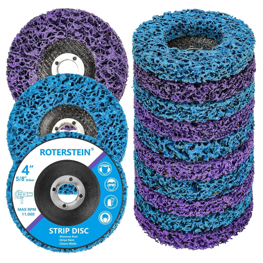 10 Pack Strip Discs Stripping Wheel 4 inch for Angle Grinder Clean and Remove...