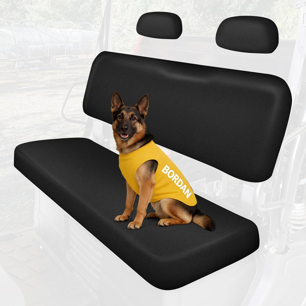 UTV Seat Cover for 2002-2008 Polaris Ranger 500 700 800, 1680D Black 4 PCS