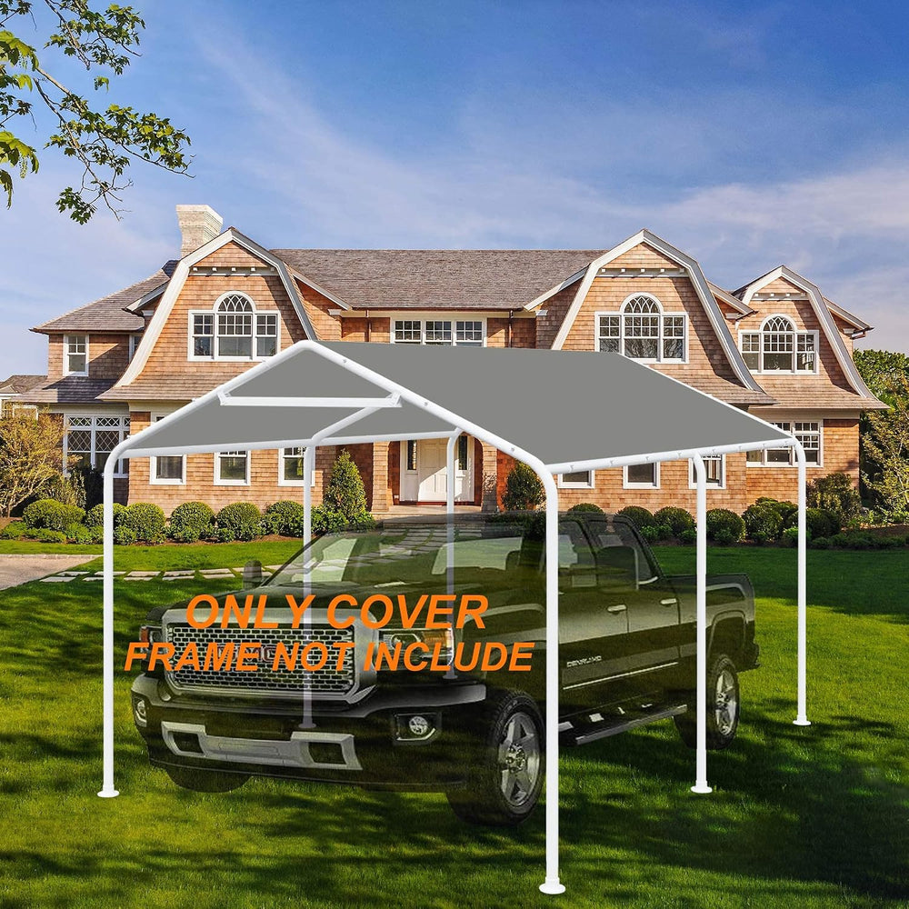 10 x 20 Ft Carport Replacement Canopy Cover Garage Top Tent Shelter Tarp with...