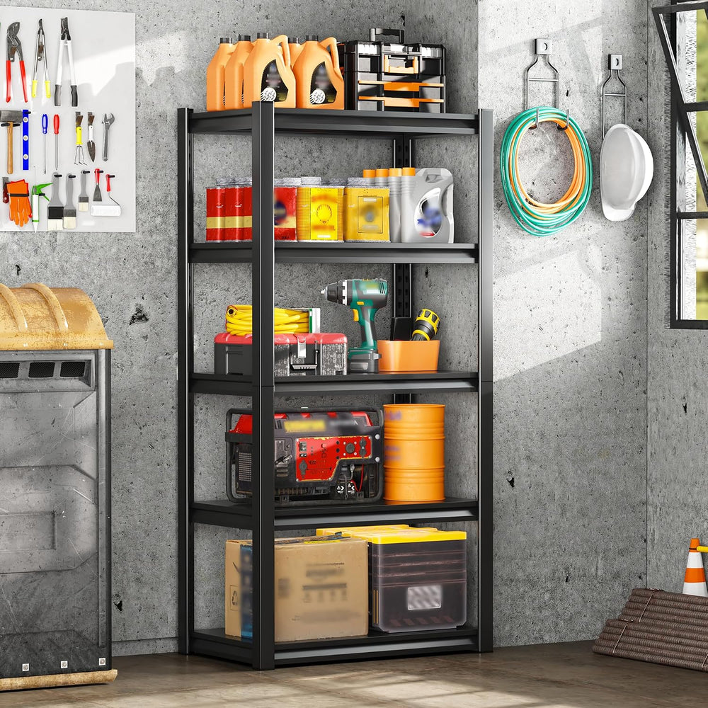 Hzdbhd 58.7" H Garage Shelving Unit, 5-Tier Metal Storage Shelves