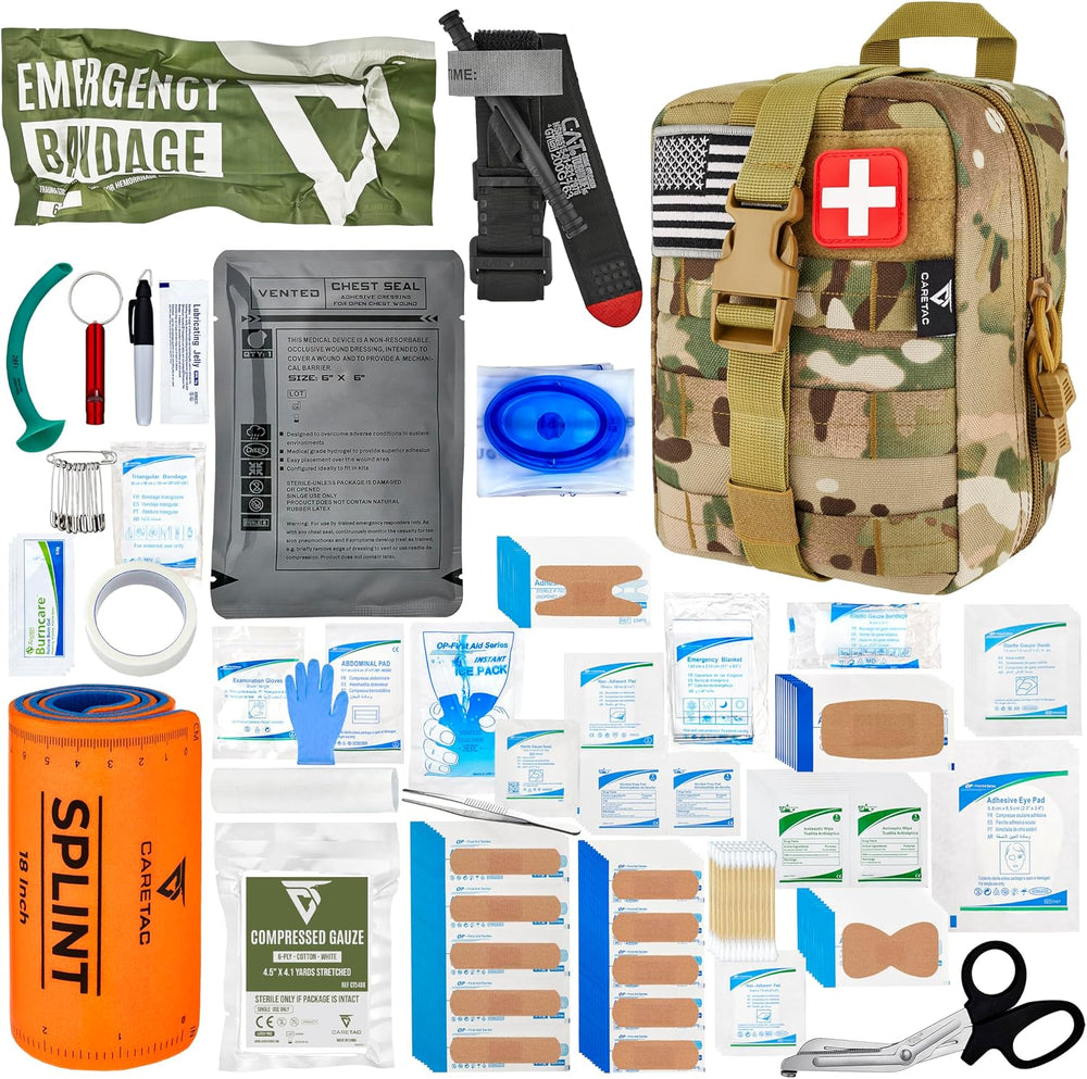CareTac IFAK Trauma & First Aid Kit with CAT Gen 7 Tourniquet