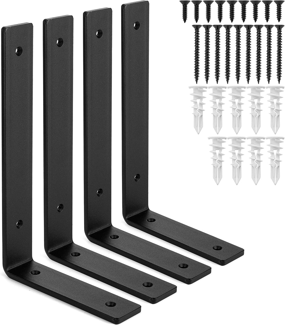 Heavy-Duty Shelf Brackets - Premium Construction Grade 1/4" (6mm) Thick ...