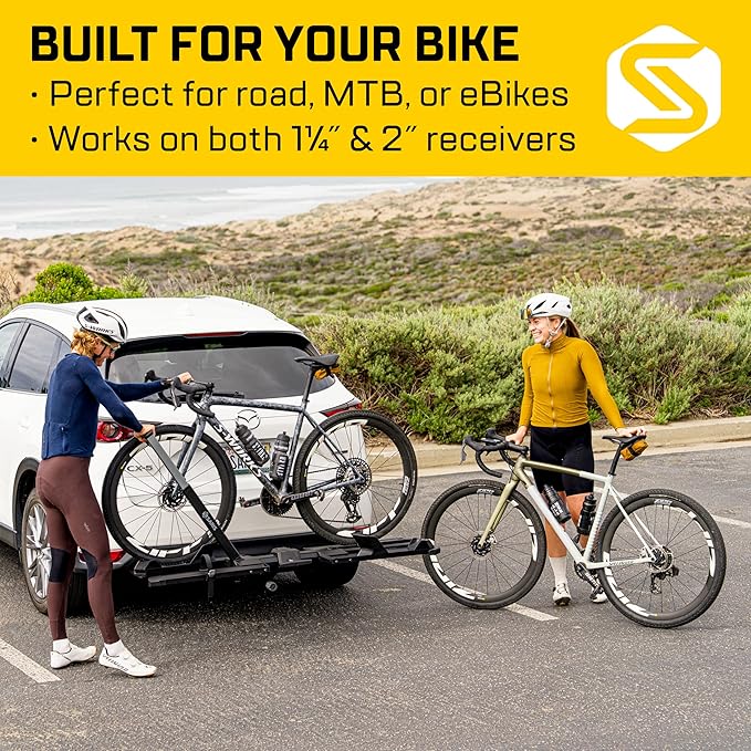 Saris SuperClamp G4 2-Bike Hitch Rack – Lightweight Platform Bike Carrier