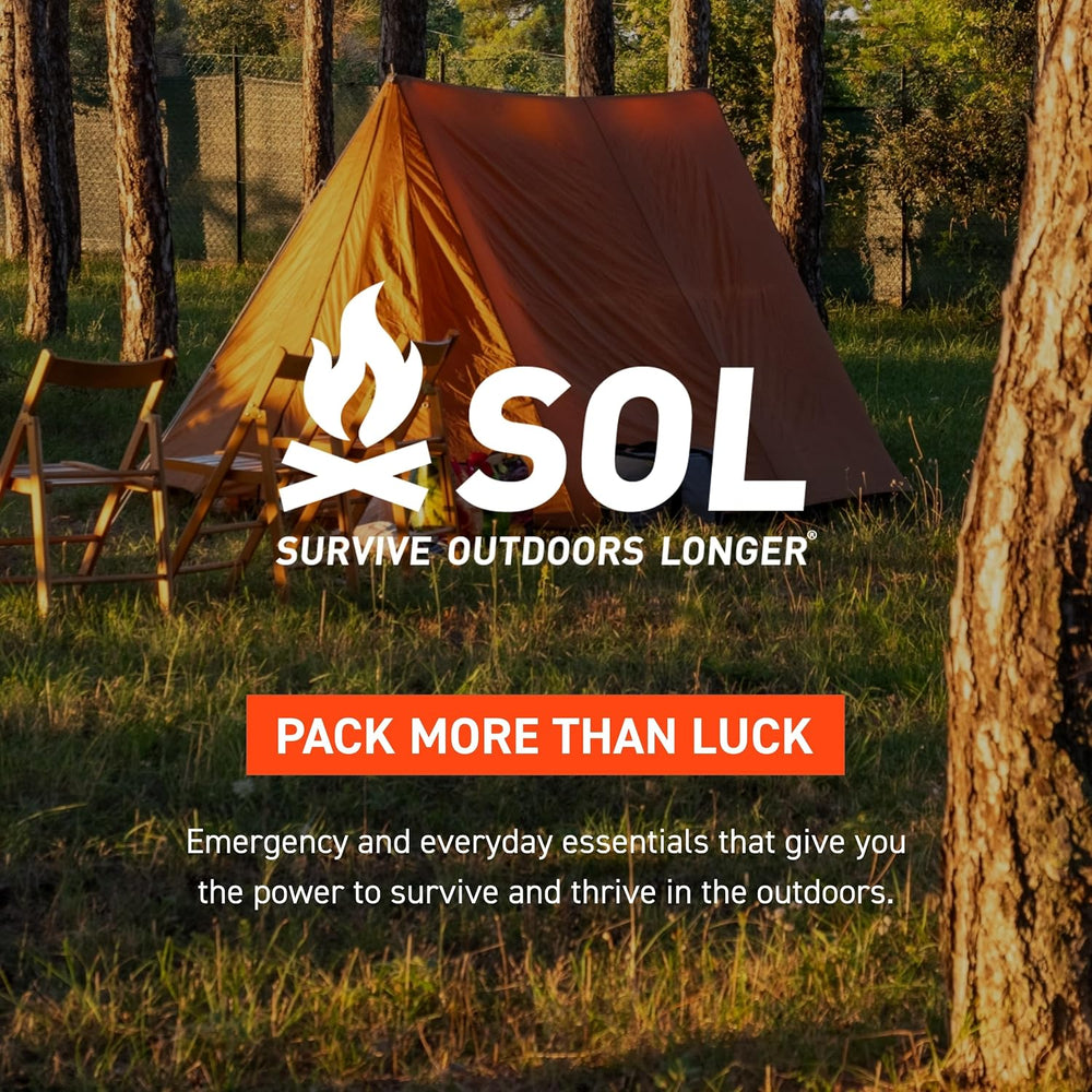 SOL Escape Bivvy XL with Hood, Reflects 70% Body Heat, Gray, 91" x 35"