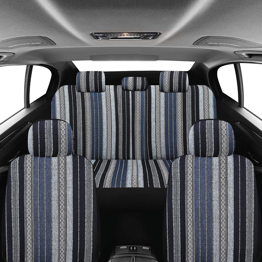 Pariitadin Baja Saddle Blanket Car Seat Covers Full Set with Seat Belt Pads, ...