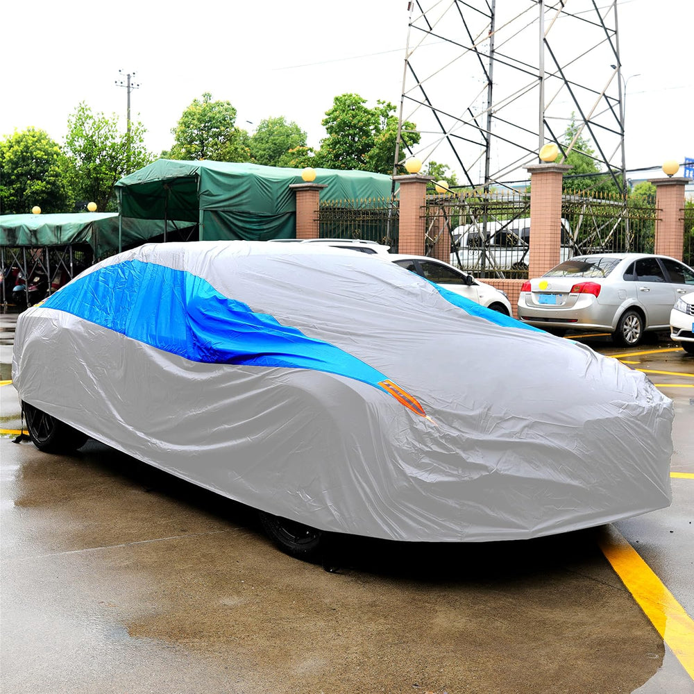 MORNYRAY Waterproof Car Cover All Weather Snowproof UV Protection Windproof O...