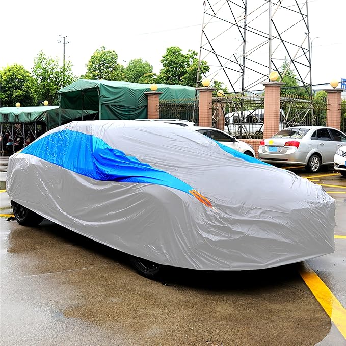 MORNYRAY Waterproof Car Cover All Weather Snowproof UV Protection Windproof