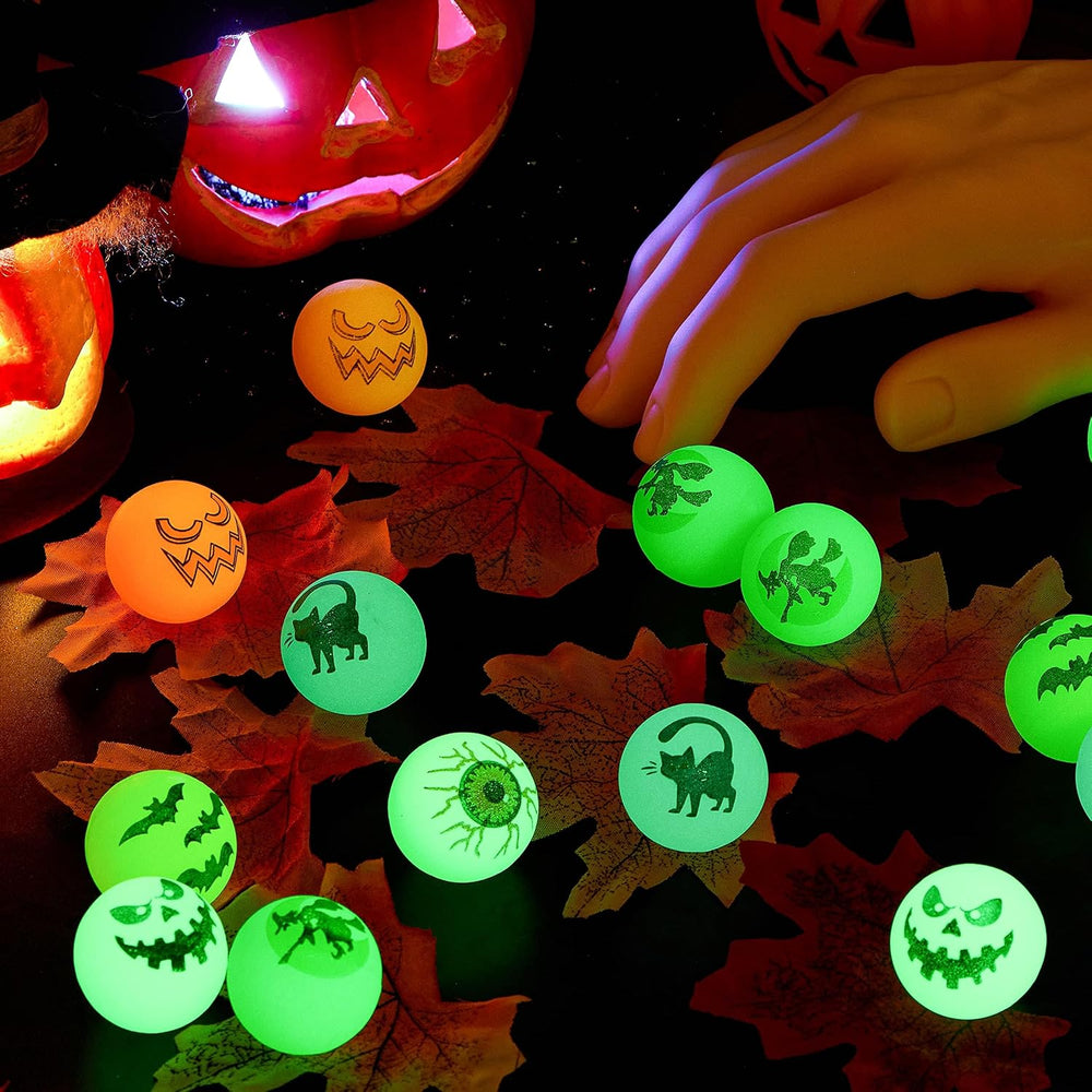 JOYIN 72 PCS Halloween Bouncy Balls, Glow in The Dark Bouncing Balls Eyeballs...