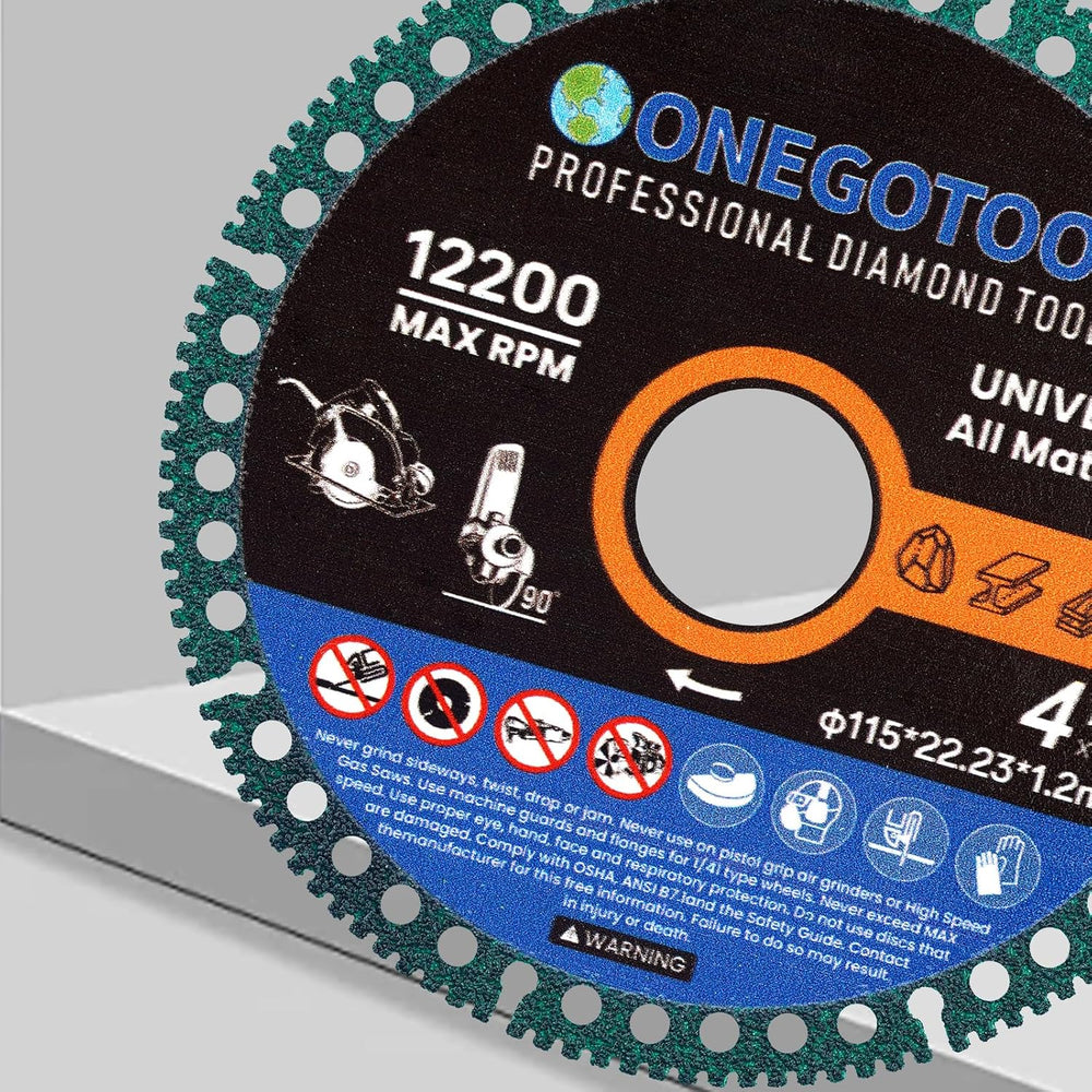 4-1/2 inch Indestructible Cutting Discs for Angle Grinder 7/8" Blades Cu...