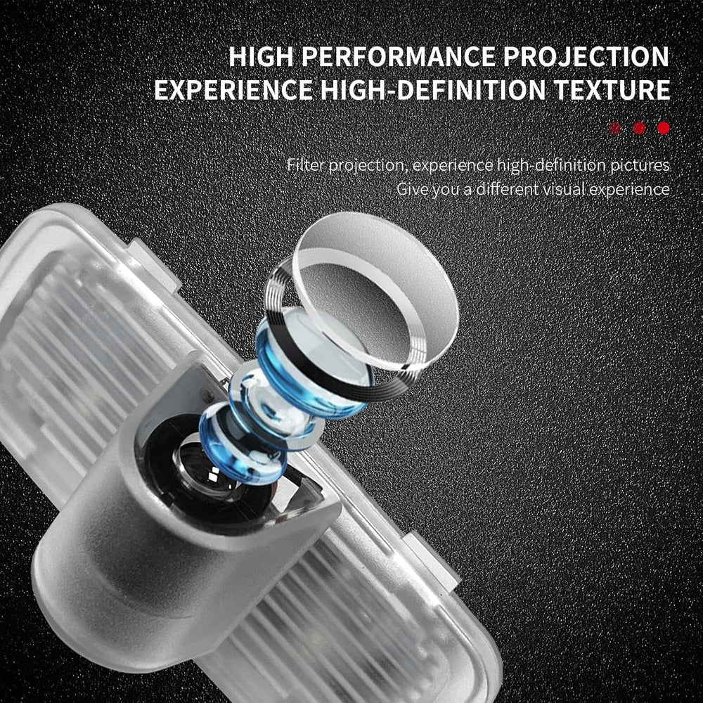 Non-Fading Car Door LED Logo Projector Welcome Lamp Door Light Puddle Lights ...