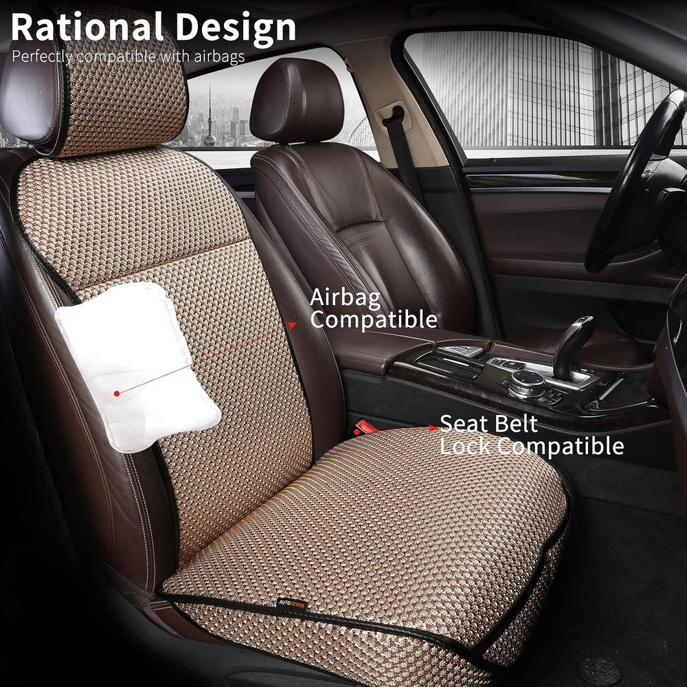 Auto Newer Luxury Breathable Car Seat Cover Fit Four Seasons, Universal Front...