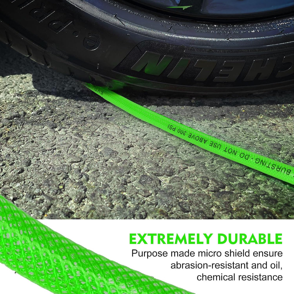 Air Hose 1/4 Inch x 100 Feet Reinforced Polyurethane (PU)