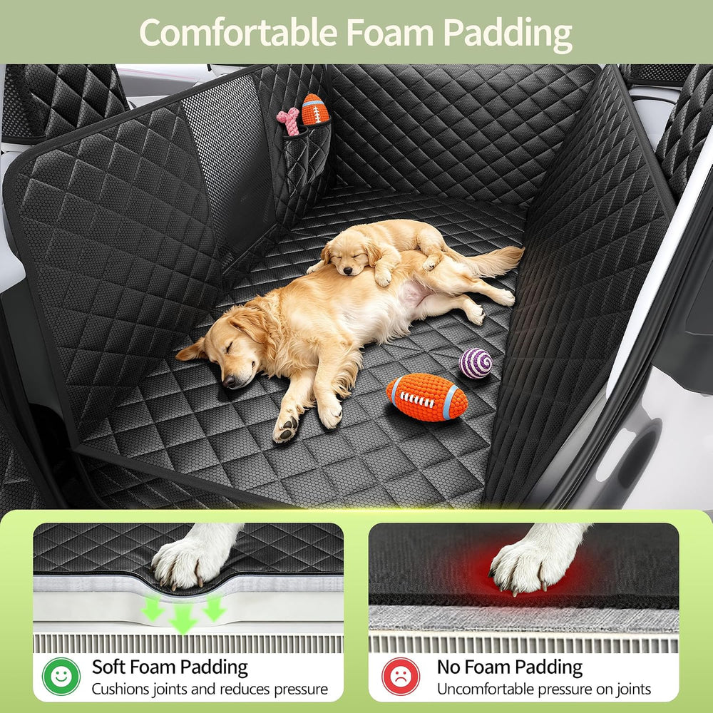Dog Car Seat Cover for Tesla Model Y, Hard Bottom Back Seat Extender