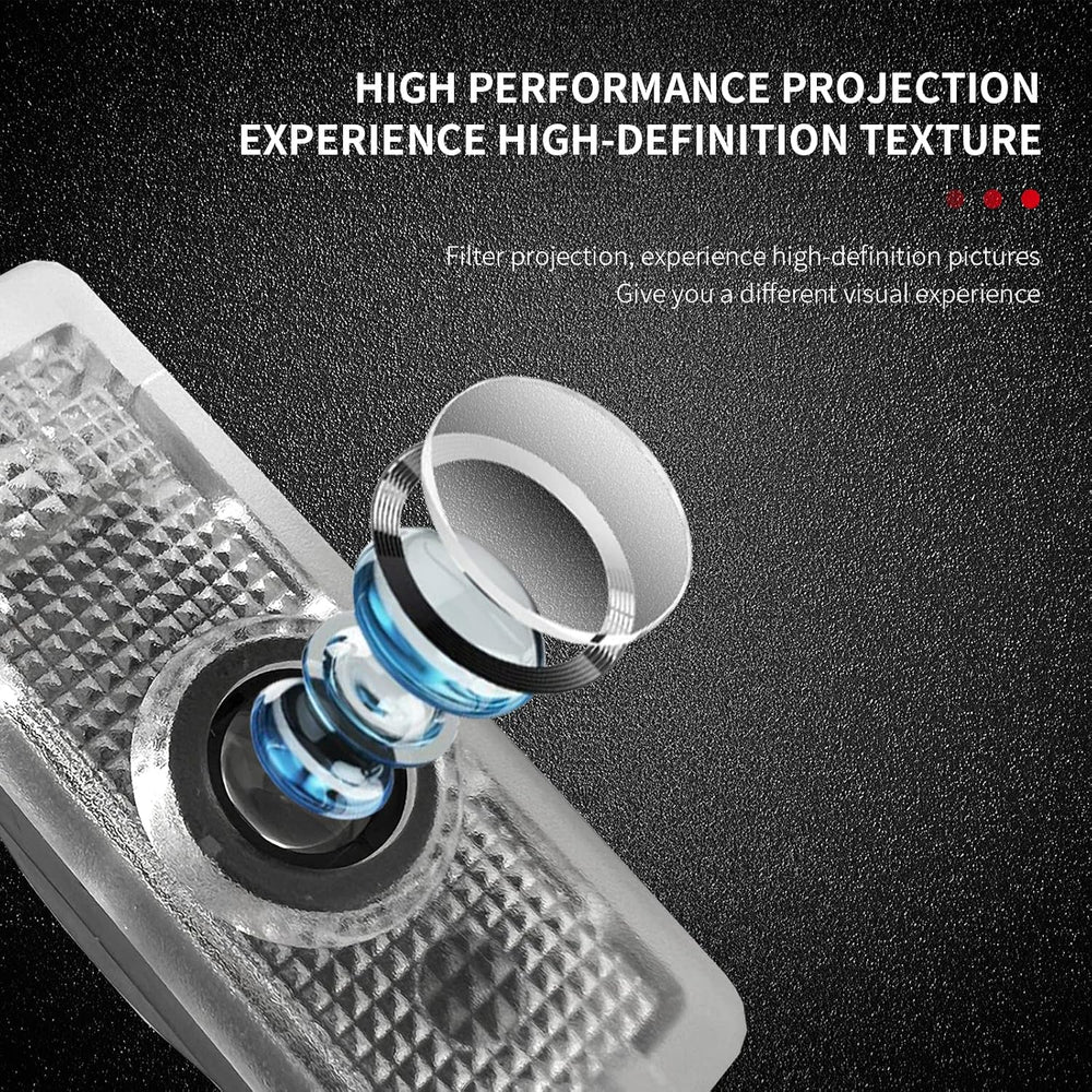 2 Pcs Non-Fading MB Door Light Logo, Projector Welcome Lamp Door Light Puddle...