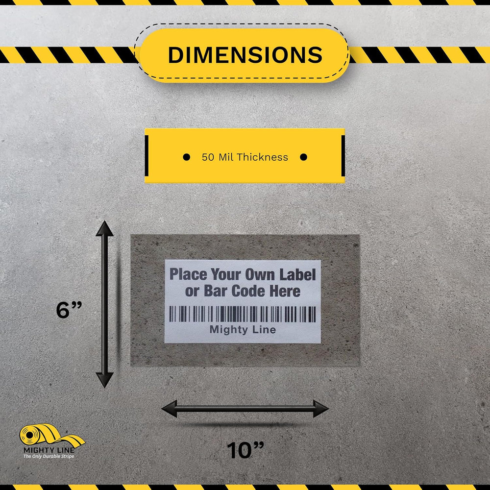 Mighty Line Clear Label Protectors, 100 ct, 10 in Wide x 13 in Long