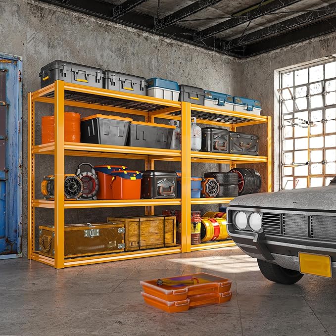 REIBII 40" W Garage Shelving 2240 LBS Storage Shelves Adjustable Heavy Duty