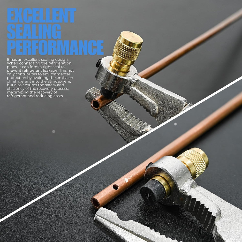 Refrigerant Recovery Plier, Refrigeration Tube Piercing Puncture Hand Tool, R...