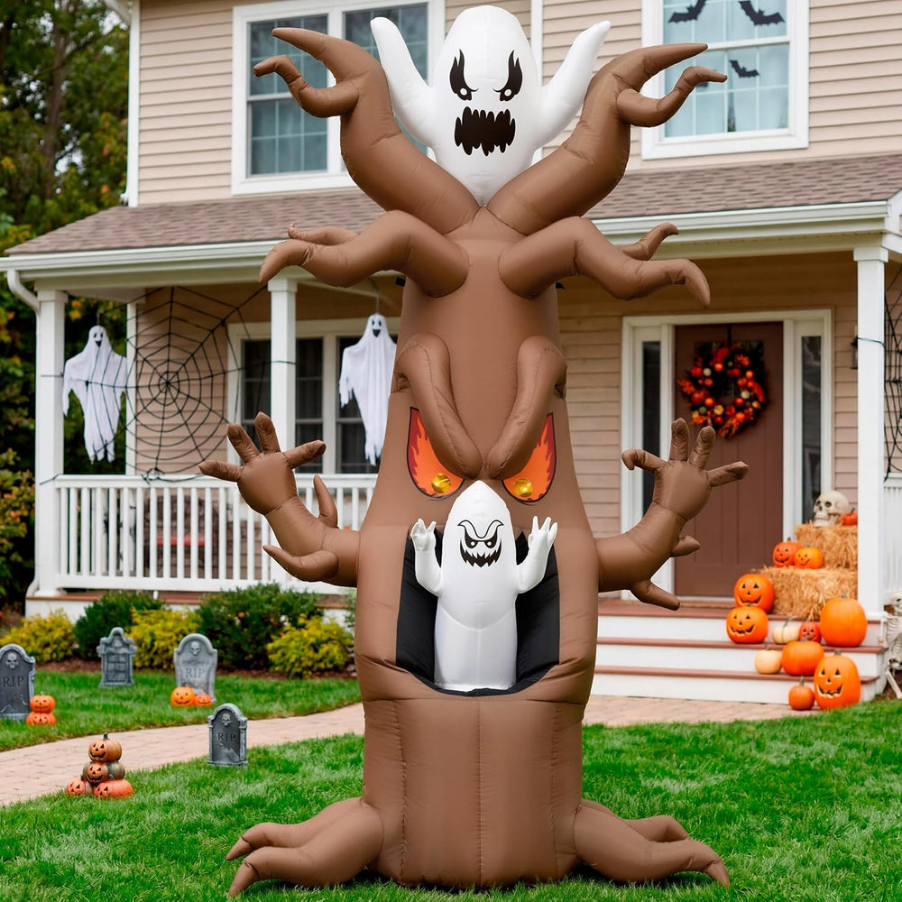 Joiedomi 7 Ft Halloween Inflatables Tree Decorations Outdoor Blow Up Yard Dec...