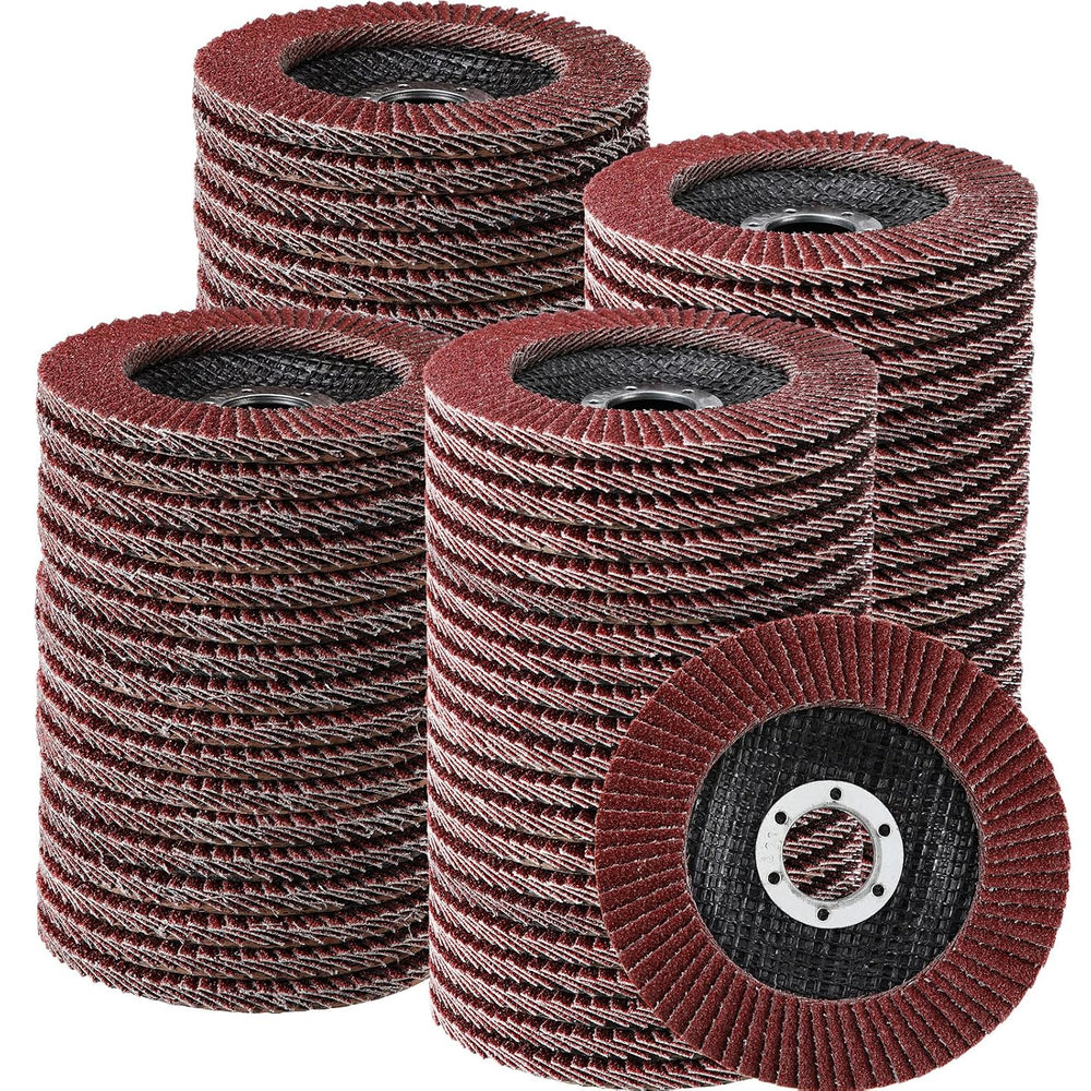 Landhoow 80 Pack Flap Discs 4 1/2 Inch for Angle Grinder 4.5 x 7/8 Inch Alumi...