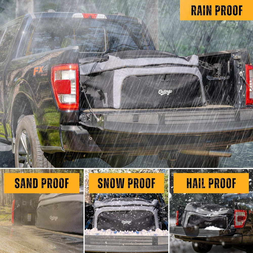 Truck Bed Cargo Bag-Waterproof Luggage Bag For Truck Bed 26 Cu. Ft Heavy-Duty...