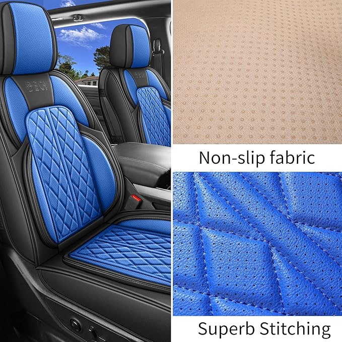 Car Seat Cover Custom Fit for Dodge Ram 1500 2500 3500 2002-2024 Faux Leather