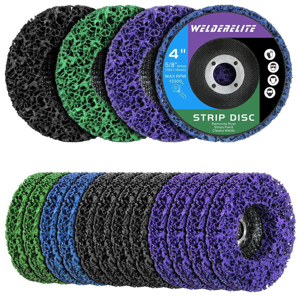 12 Pack 4 Kinds Paint Strip Discs 4" x5/8" Angle Grinder Stripper W...