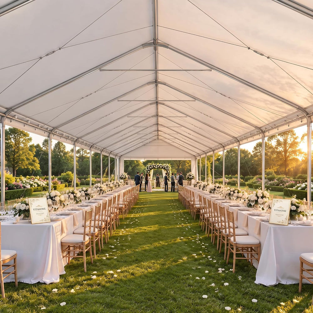 YITAHOME 20x60FT Party Tent Heavy Duty Wedding Tent Event Shelters