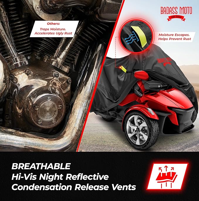 Badass Moto Ultimate Can Am Spyder Cover RT Limited, 2020-2025 Sea to Sky. Fits