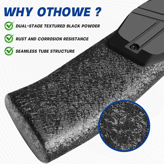 4.3 Inches Oval Tube Bar Running Boards Compatible