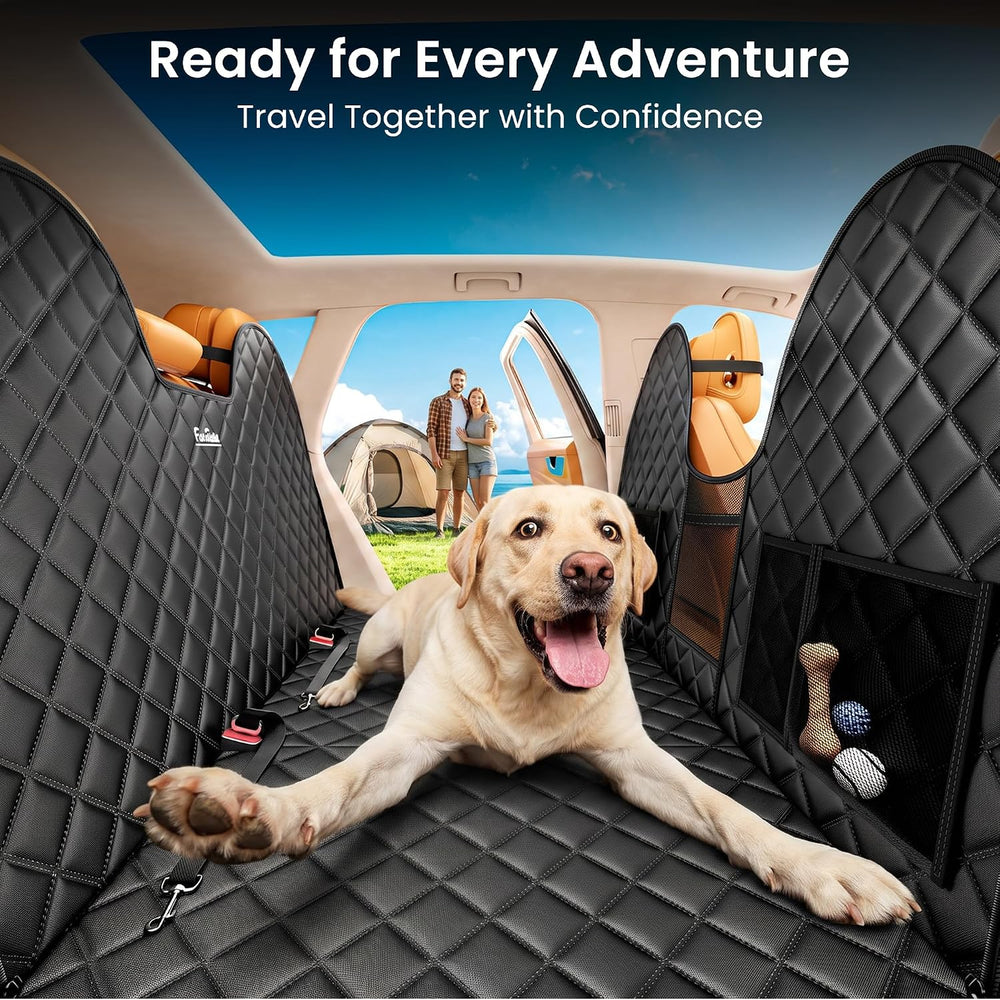 Hard Bottom Dog Car Seat Cover for Back Seat, Heavy Duty