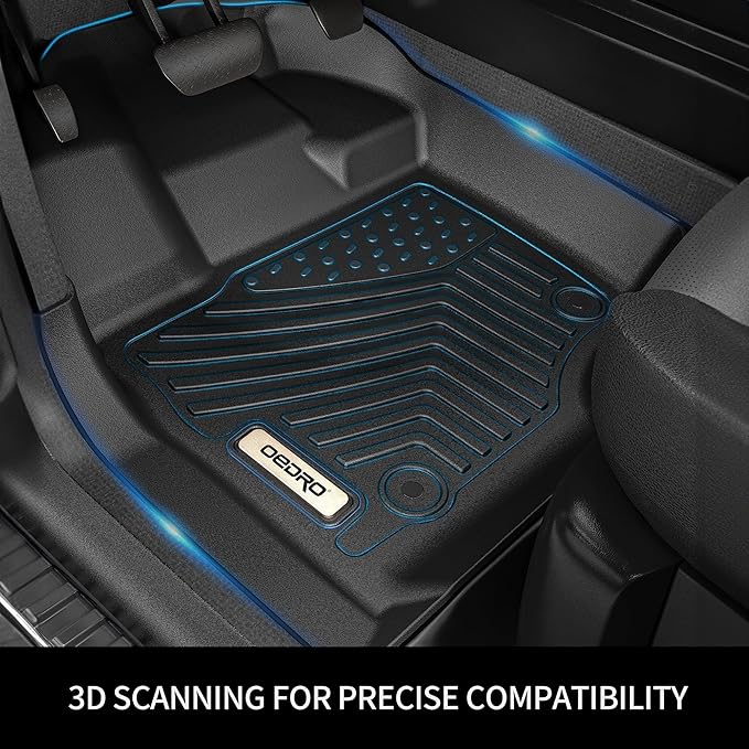 OEDRO Floor Mats Fit for Honda Accord Sedan 2017-2013, TPE All Weather Accord