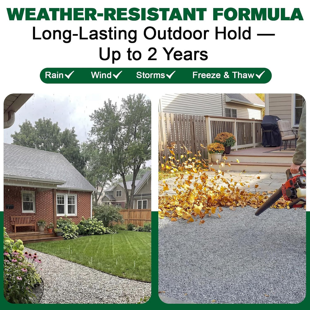Teexpert Rock Glue for Landscaping：2 Gallon 2X Concentrated Gravel Glue for P...