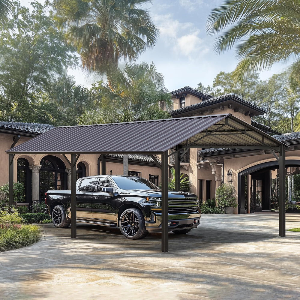 PHI VILLA 10x20 Carport, Metal Carports Canopy Heavy Duty Car Port Garage