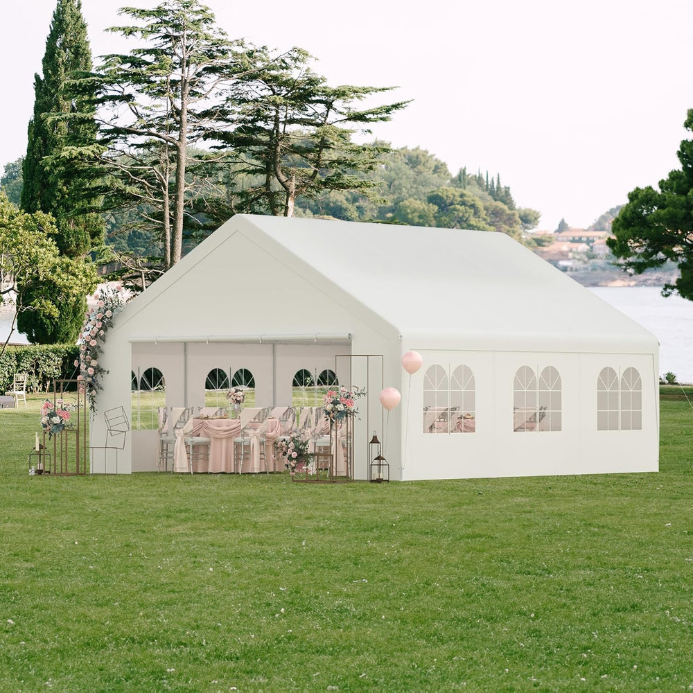 Party Tent 20’ x 20’ Outdoor Canopy Tent w/Removable Sidewall