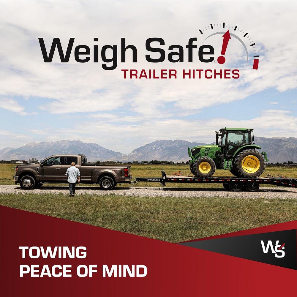 Weigh Safe Trailer Hitch Ball Mount, 6" Drop, 2" Receiver, Weight S...