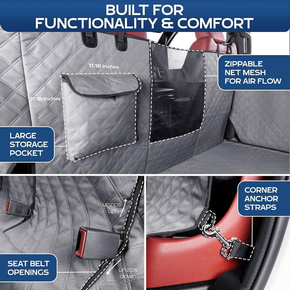 XL Dog Hammock for Truck, Fold-Up Seats - As Seen on Shark Tank
