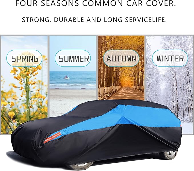 MORNYRAY Waterproof Car Cover All Weather Snowproof UV Protection Windproof