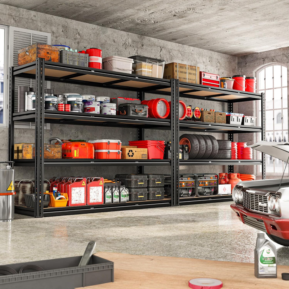 ROOMFAVE 48" W Garage Shelving 2200LBS, 4-Tier Storage Shelves